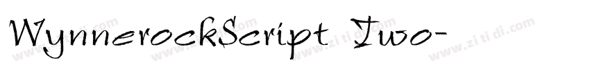 WynnerockScript Two字体转换